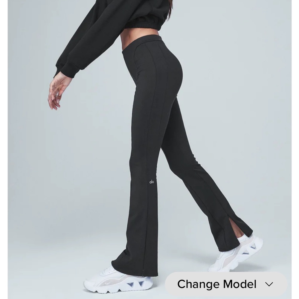 ALO high/waist zip it flare legging